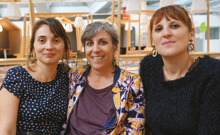 Cécile Gaurand, Amandine Bessé et Elsa Maupeu